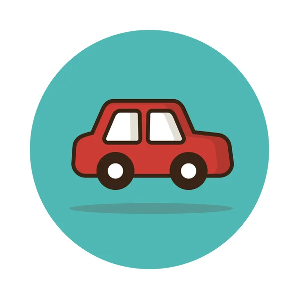 Coche icono vector — Vector de stock