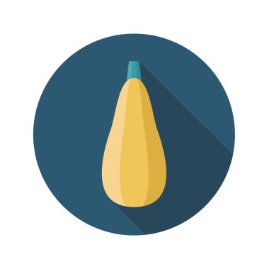 Kabak düz simgesi. Sebze vektör