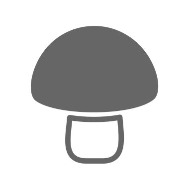 Mantar anahat simgesi. Sebze vektör