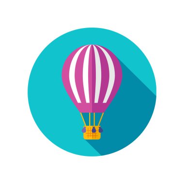 Sıcak hava balonu simgesini. Yaz. Tatil