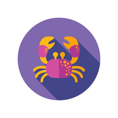 Yengeç simgesi. Yaz. Tatil