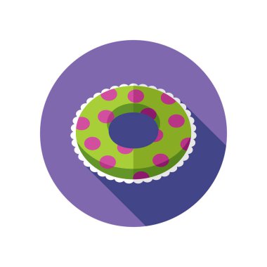 Yüzme daire üstünde su kutsal kişilerin resmi. Yaz. Tatil