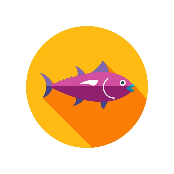 Tuna icon. Fishing. Vacation — Stock Vector