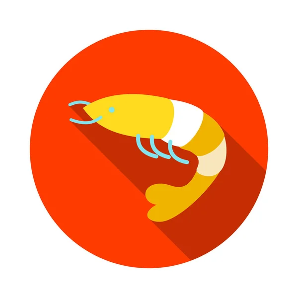 Shrimp icon. Prawn vector. Summer. Vacation — Stock Vector