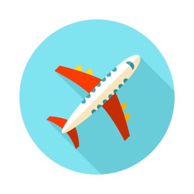 Uçak simgesi. Seyahat. Yaz. Tatil