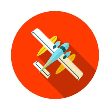 Deniz uçağı simgesi. Yaz. Tatil