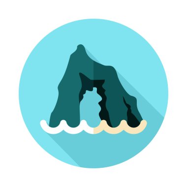 Deniz simgesi kayalarda. Yaz. Tatil