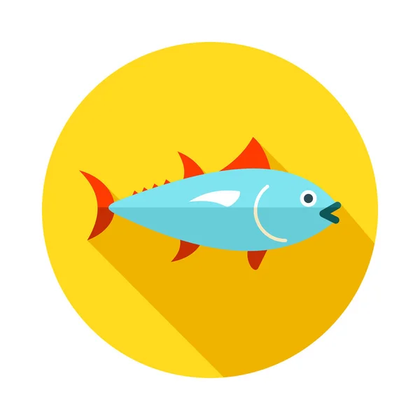 Tuna icon. Fishing. Vacation — Stock Vector