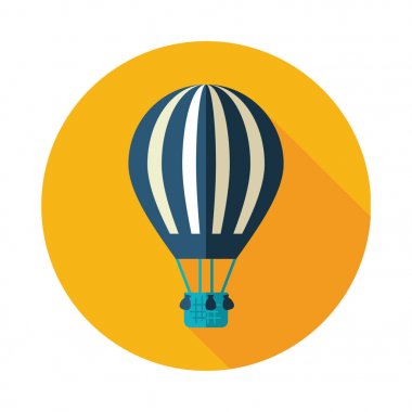 Sıcak hava balonu simgesini. Yaz. Tatil