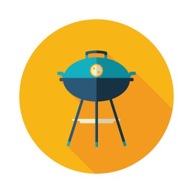 Barbekü Izgara simgesi. Yaz. Tatil