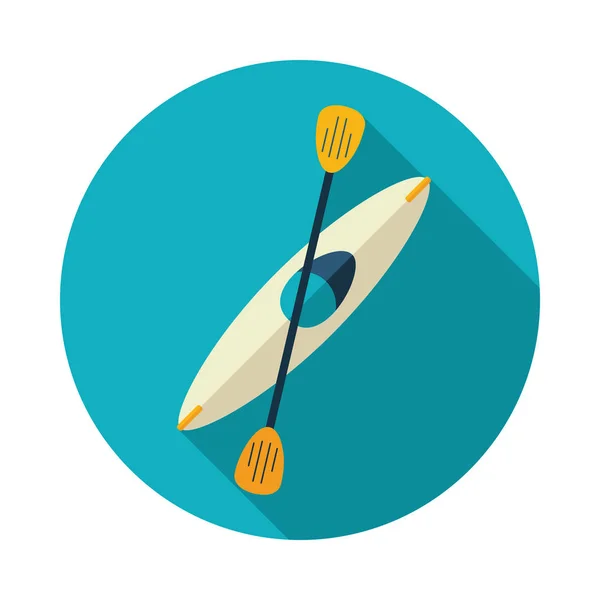 Kayak icon. Canoe vector. Summer. Vacation — Stock Vector