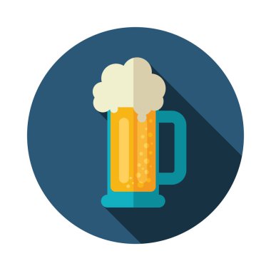 Bira bardağı simgesi. Yaz. Tatil