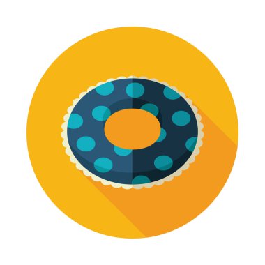 Yüzme daire üstünde su kutsal kişilerin resmi. Yaz. Tatil