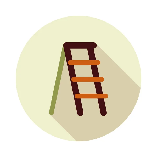 Escalera, escalera, escalera plana vector icono — Vector de stock