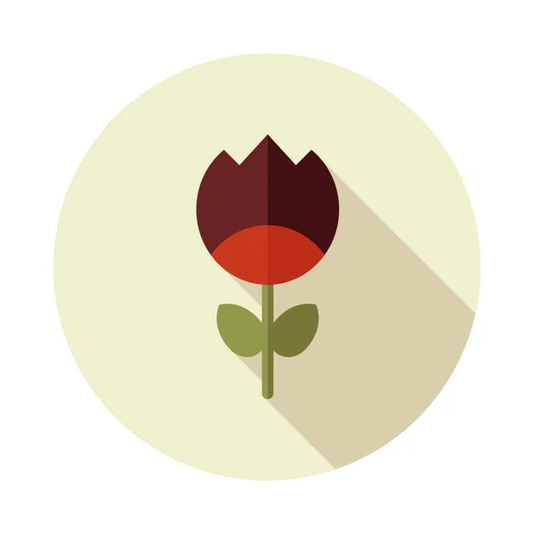 Flower flat vector icon — Stock Vector