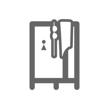 Vestiyer beach simgesini. Yaz. Tatil