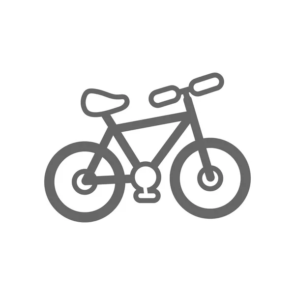 Icono del contorno de la bicicleta. Verano. Vacaciones — Archivo Imágenes Vectoriales