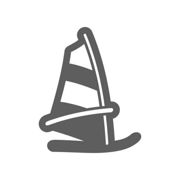Tabla Icono de contorno de windsurf. Verano. Vacaciones — Vector de stock