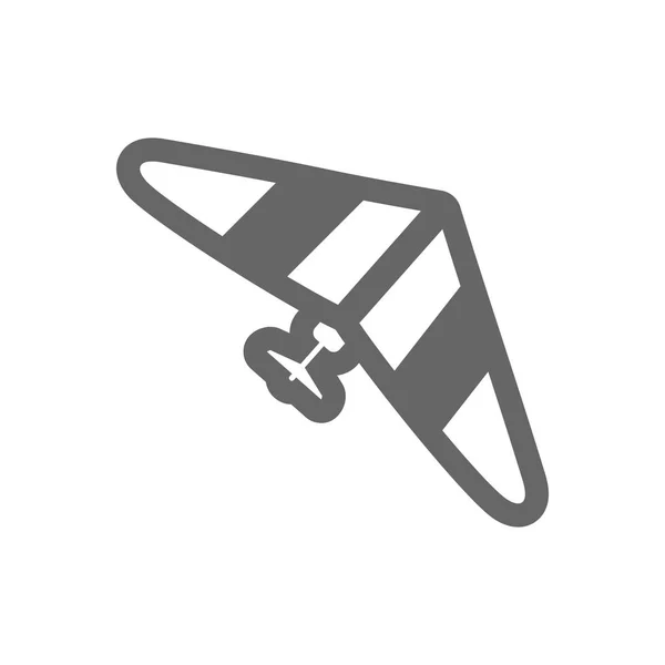 Hangen-zweefvliegtuig overzicht pictogram. Zomer. Vakantie — Stockvector