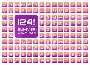 Yaz Icon set. Yaz. Tatil