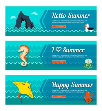 Seyahat ve tatil vektör afiş