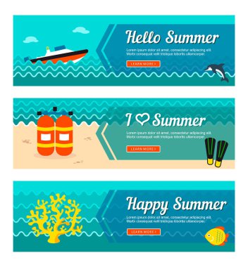 Seyahat ve tatil vektör afiş