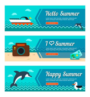 Seyahat ve tatil vektör afiş