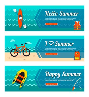 Seyahat ve tatil vektör afiş