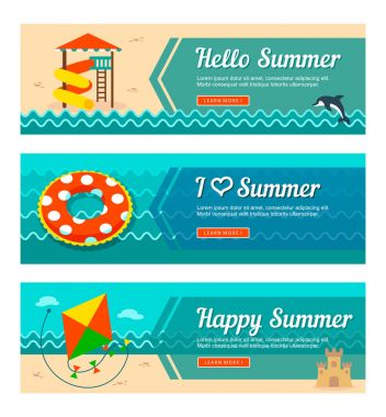 Seyahat ve tatil vektör afiş