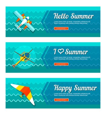 Seyahat ve tatil vektör afiş