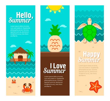 Seyahat ve tatil vektör afiş