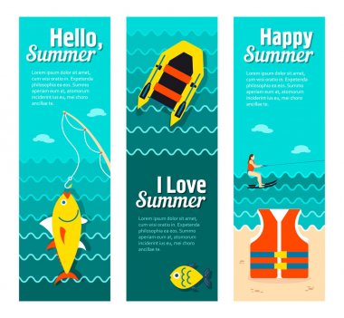 Seyahat ve tatil vektör afiş