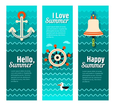 Seyahat ve tatil vektör afiş