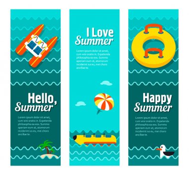 Seyahat ve tatil vektör afiş