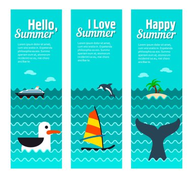 Seyahat ve tatil vektör afiş