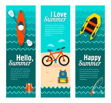 Seyahat ve tatil vektör afiş