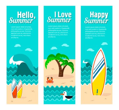 Seyahat ve tatil vektör afiş