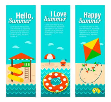 Seyahat ve tatil vektör afiş