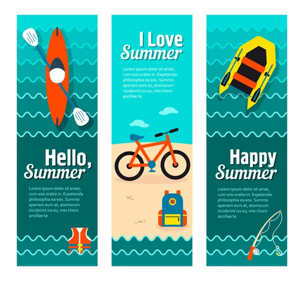 Seyahat ve tatil vektör afiş