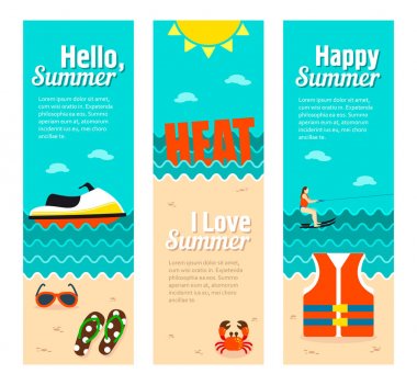 Seyahat ve tatil vektör afiş