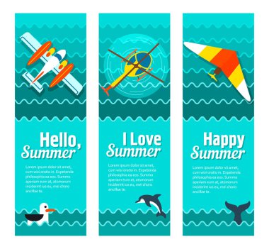 Seyahat ve tatil vektör afiş