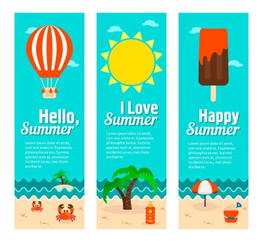 Seyahat ve tatil vektör afiş