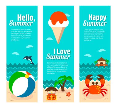 Seyahat ve tatil vektör afiş