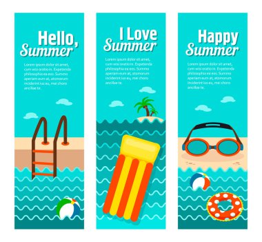 Seyahat ve tatil vektör afiş