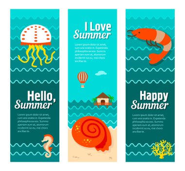 Seyahat ve tatil vektör afiş