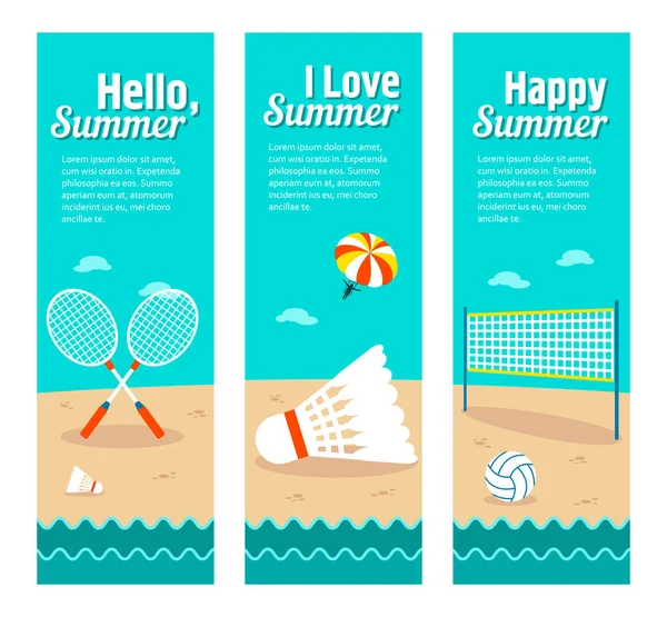 Travel and vacation vector banners — Stock Vector