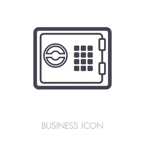 Bank safe outline icon. Finances sign — Stock Vector