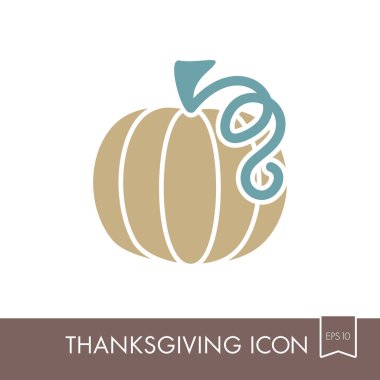 Kabak simgesi. Hasat. Şükran günü vektör