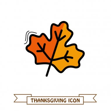 Sonbahar yaprakları akçaağaç simgesi