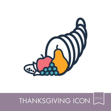 Sonbahar bereket simgesi. Hasat. Şükran günü